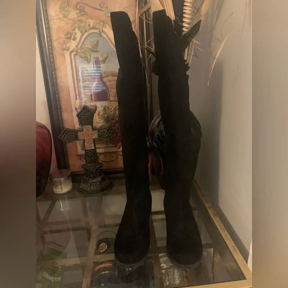 Black Unisa tall boots size 7 - Picture 2 of 13